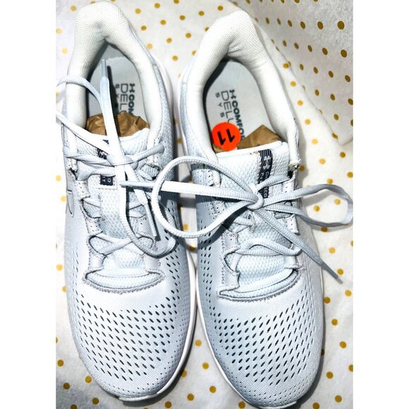 Under Armour Womens Charged Escape 3 Sneakers 11 Light Gray Breathable Mesh - Picture 2 of 7